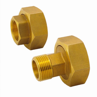 内外丝铜活接1.2寸DN32内丝转4分6分1寸1寸2异经水泵水表转接头