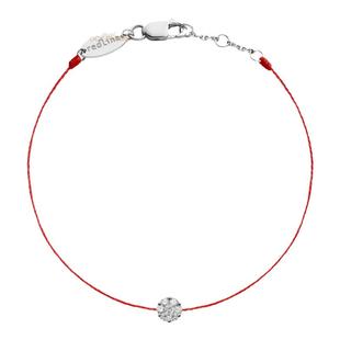 Redline/红绳女士So Illusion 0.10克拉圆形钻石白金精致手链