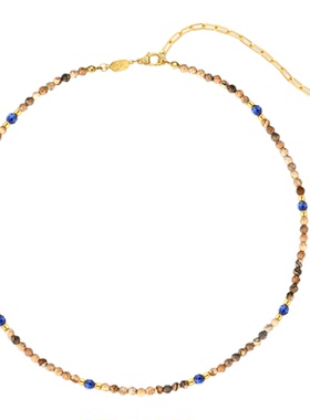 GXIAOXIAO【棕蓝星串】精致项链