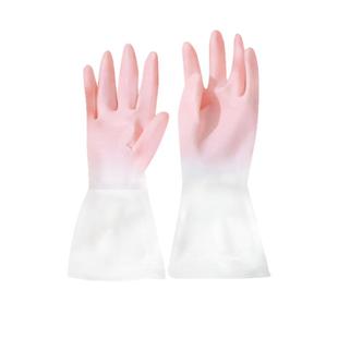 洗碗手套女家用厨房耐用型贴手防水胶皮手套刷碗做家务清洁洗衣服
