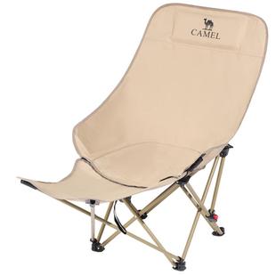 骆驼户外折叠椅月亮椅可调节躺椅便携式懒人露营椅子办公室午休椅