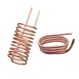 定制加工 紫铜冷却盘管 螺旋紫铜管 弹簧铜管 换热器 弯管冷却器