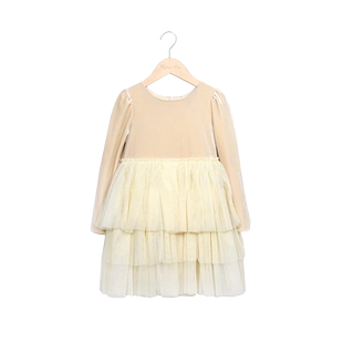 RyleeCru官方正品儿童丝绒连衣裙女童裙子秋冬连衣裙长袖圣诞裙