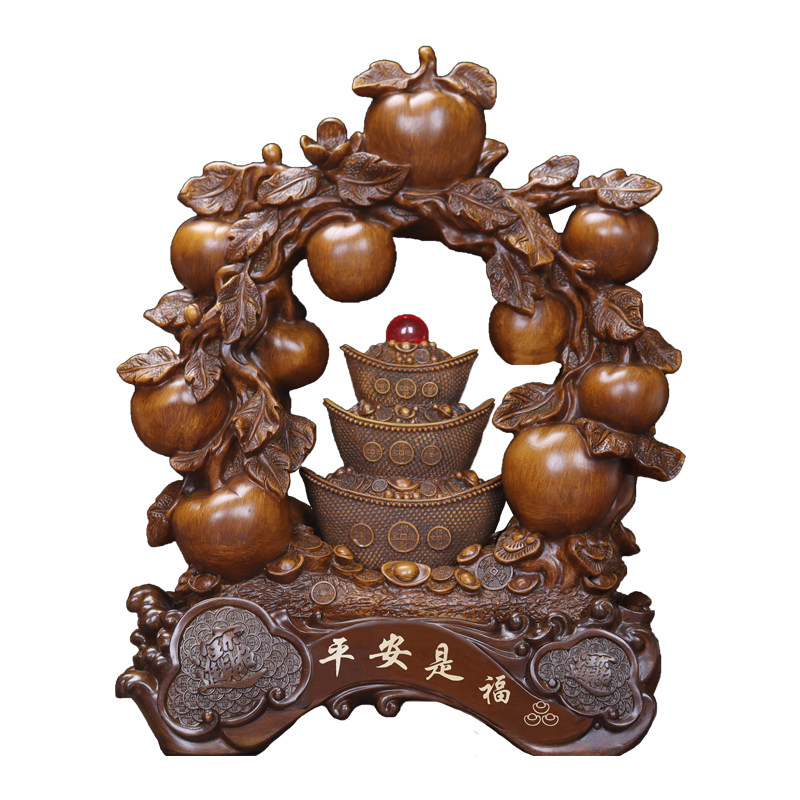 元宝苹果摆件平安是福婚房客厅酒柜高档装饰招财玄关乔迁喜庆结婚