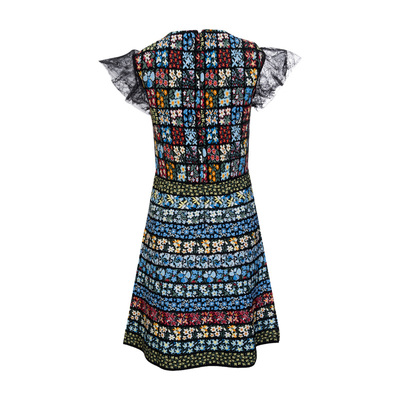 Valentino女士蕾丝飞袖连衣裙