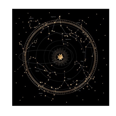 塔luo牌罗牌桌布Tarot推牌绒布垫子月亮神秘祭坛布桌布