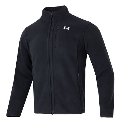 【自营】UA安德玛摇粒绒夹克男装立领加绒休闲上衣户外运动外套
