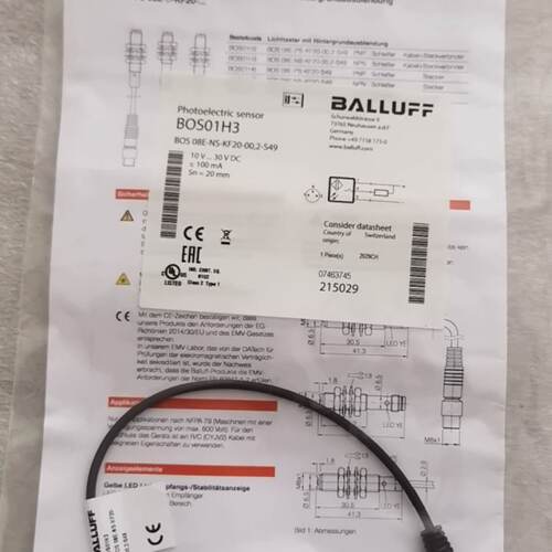 溢价-BALLUFF巴鲁夫 BOS01H3 BOS 08E