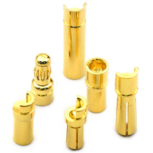 4mm香蕉插头3.5mm 航模 30A45A100A镀电机电调多轴连接器7u金模型