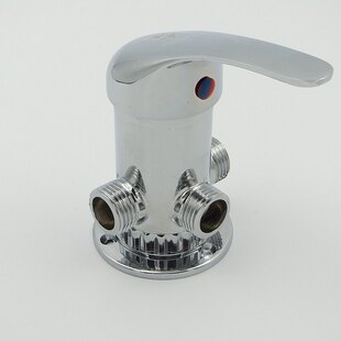 供应全铜太阳能明装混水阀热水器三通淋浴阀 太阳能配件阀门