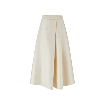 MELINDA LI【奥黛丽 】早春不对称设计感大摆高腰A字伞裙半裙