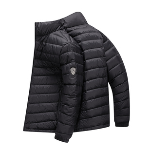 康博立领轻薄羽绒服男士2025秋冬季新款薄款轻便时尚鸭绒保暖外套