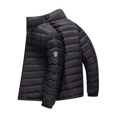 康博立领轻薄羽绒服加厚保暖