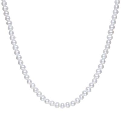 谢瑞麟淡水珍珠银项链