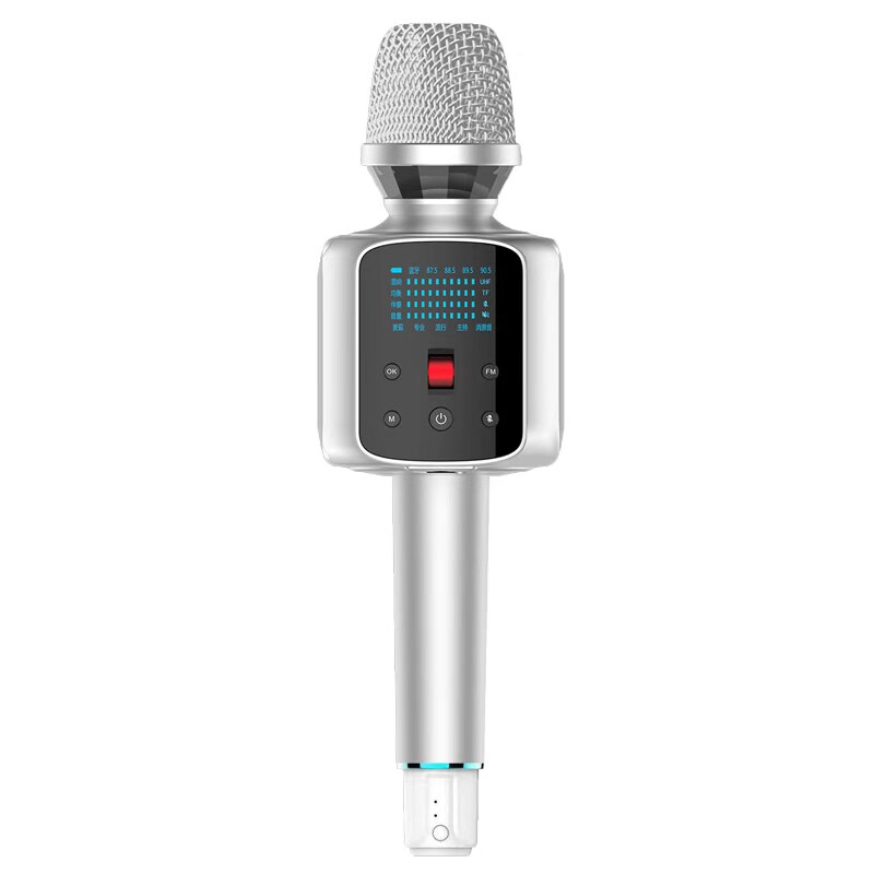 2025新款权盟炫声麦 话筒音响声卡一体 内录无线蓝牙FM车载麦克风