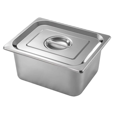 316不锈钢份数盆长方形带盖餐盘