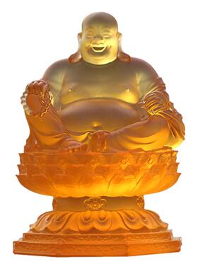 琉璃弥勒佛笑佛大肚佛佛像摆件