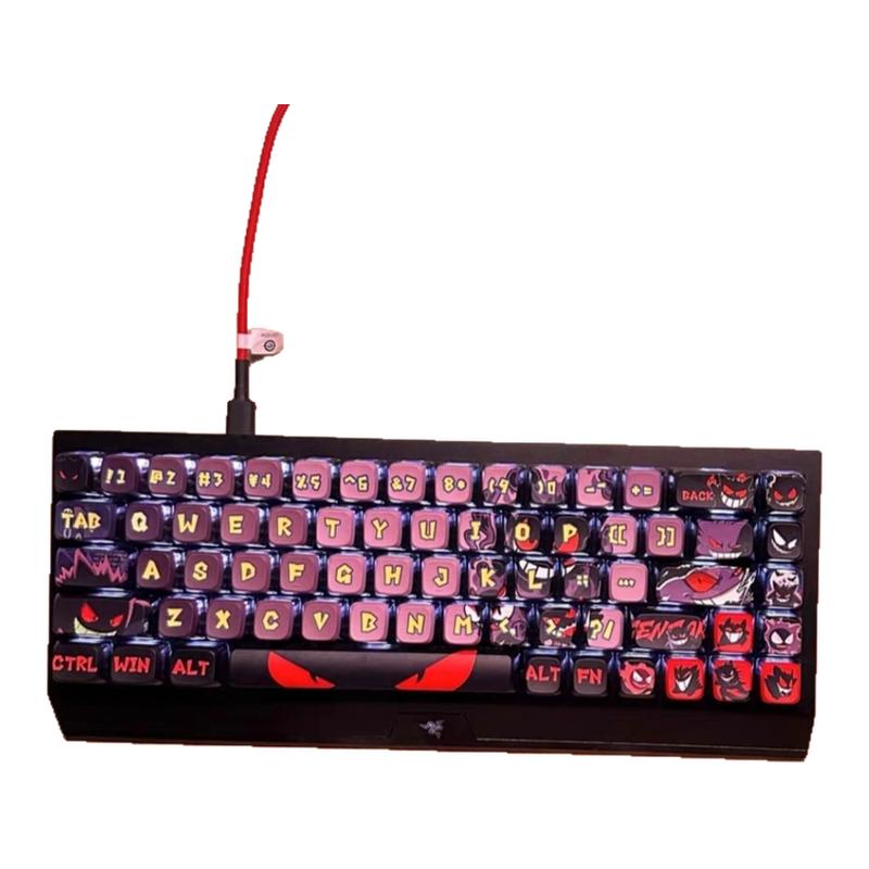 耿鬼键帽pbt支持雷蛇黑寡妇v3v4专业版mini75%猎魂光蛛v3竞技磁蛛