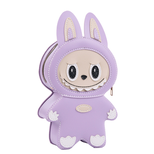 diy手工包包网红可爱卡通小怪兽双肩背包自制编织包材料包零钱包