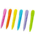 Crayonlab儿童洞洞蜡笔可水洗12/24/36色油画棒幼儿园三角蜡笔不脏手无毒宝宝创意文具美术用品画笔绘画套装