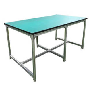 防静电工作台铝合金检验台车间型材生产流水线操作台工厂维修桌子