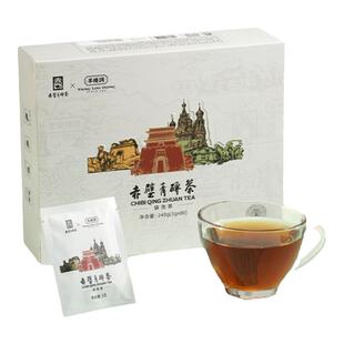 羊楼洞青砖老青茶散茶240g礼盒装袋泡茶黑茶湖北赤壁特产方便简单