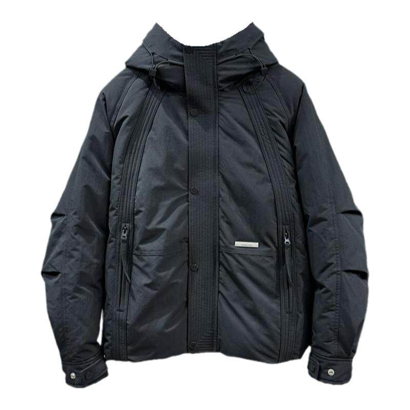 2025冬季加厚保暖羽绒服男潮流青年百搭防寒上衣85白鸭绒连帽外套