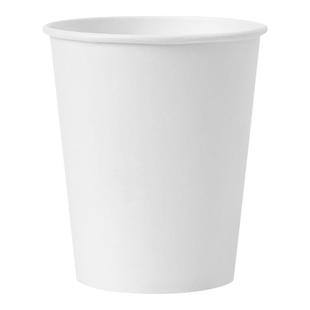 纯白一次性纸杯子加厚加硬办公商用咖啡可乐豆浆纸杯整箱批包邮