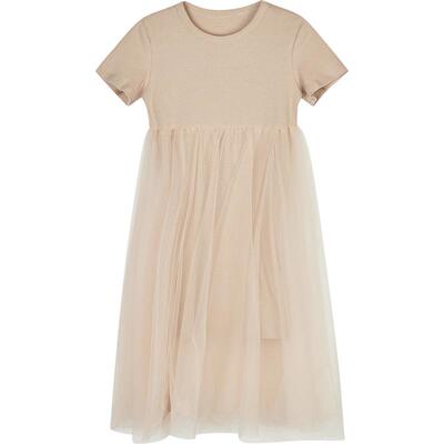 新款江南布衣童装A型圆领短袖连衣裙25夏女童jnbybyjnby1P4G10500