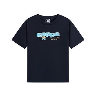 Kappa卡帕男装女装2025夏季新款休闲纯棉圆领短袖T恤K0FW2TD86D