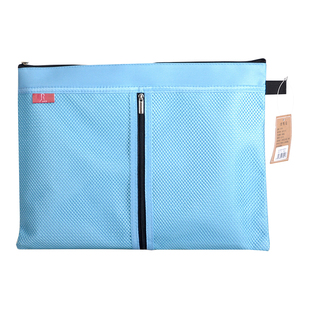 九千年A5帆布拉链网布票据袋小文件袋拉链资料袋双层订做网格袋小收纳袋便捷牛津布定制可印Lggo定做JQNBG