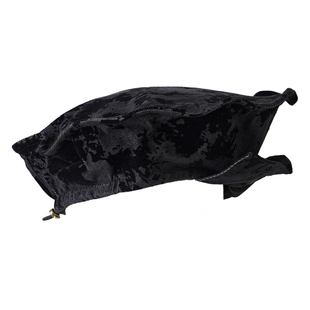 「 凌鸦ILNya 」差池_黑灰 叠帽檐画家帽 暗纹提花暗黑风可塑形帽