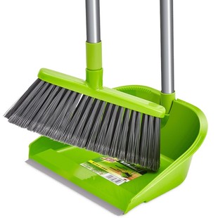 3M思高扫把簸箕套装组合家用撮箕软毛开叉纤维扫头发笤帚垃圾铲