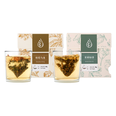 盒装桂花茶茉莉龙珠三角茶包