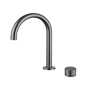 全铜镍拉丝双孔分体式面盆冷热水龙头拉丝银双开关三孔洗脸盆旋转