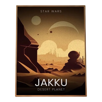 原创SRAR WARS星球大战怀旧原创设计电影海报装饰画挂画美式复古