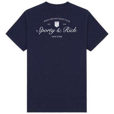 [奢享价]Sporty&Rich 男女同款美式学院风时尚字母印花短袖T恤