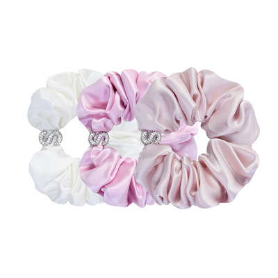 SILKYMIRACLE真丝水钻发圈组合