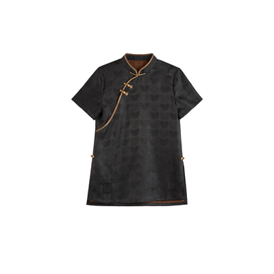 宫小妍【香云纱·上久楷小黑金蝴蝶】新中式上衣5080715