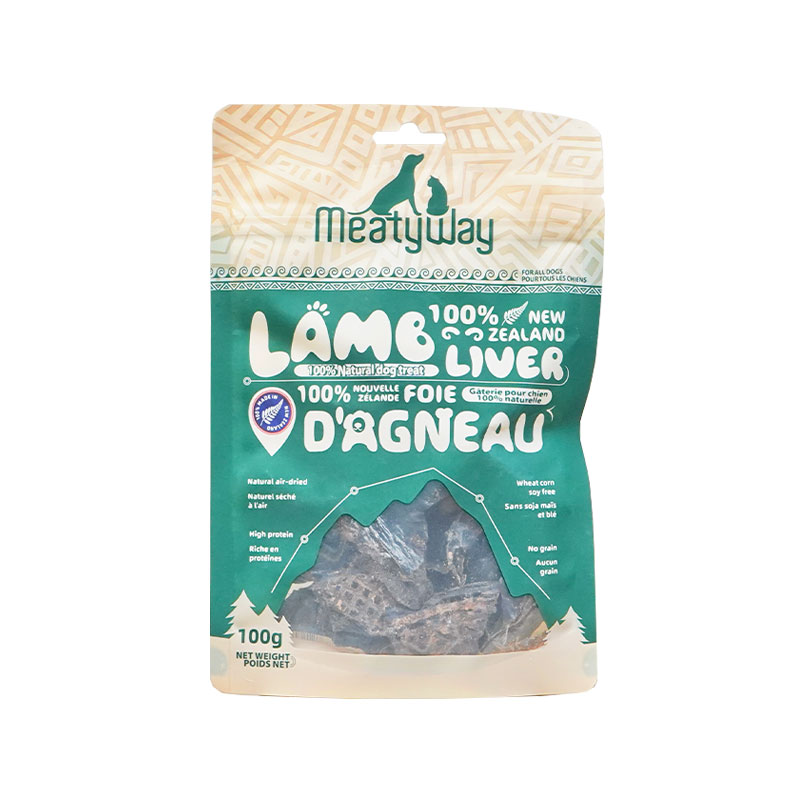 Meatyway爵宴肉干100g小牛肋骨狗狗零食牛草胃羊肝新西兰进口