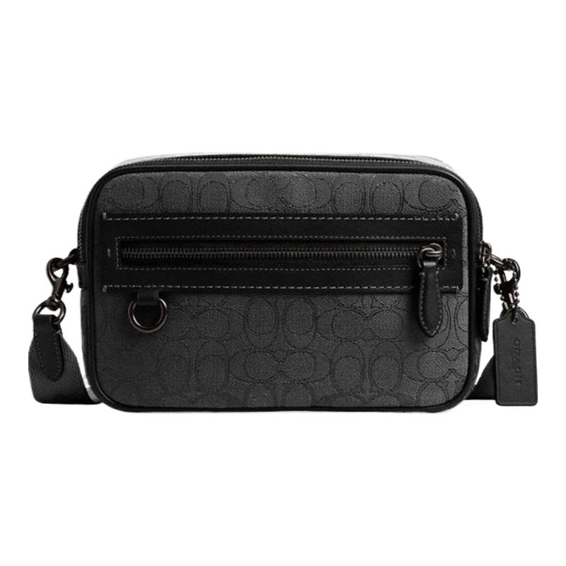 【新品】COACH/蔻馳男士THEO老花相機(jī)包斜挎包單肩包高級(jí)感通勤