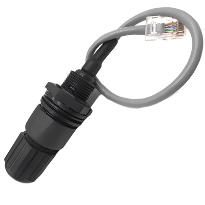 RJ45网络防水堵头IP68网线连接器