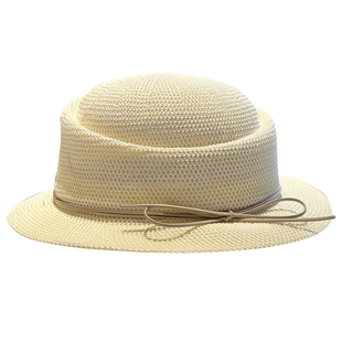 复古优雅蝴蝶结纯色帽子女夏季百搭圆顶帽英伦风高品质遮阳礼帽