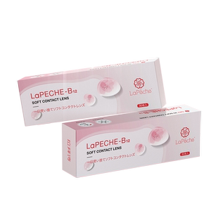【自营】lapeche拉拜诗小粉片日抛女水信玄饼隐形眼镜30片*3盒