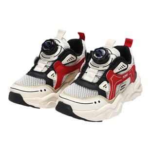 pony童鞋儿童夏季运动鞋男童女童休闲大孔网面透气跑步鞋学生鞋子