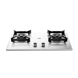万家乐燃气灶双灶家用不锈钢5.2KW猛火天然气炉灶液化气灶煤气灶