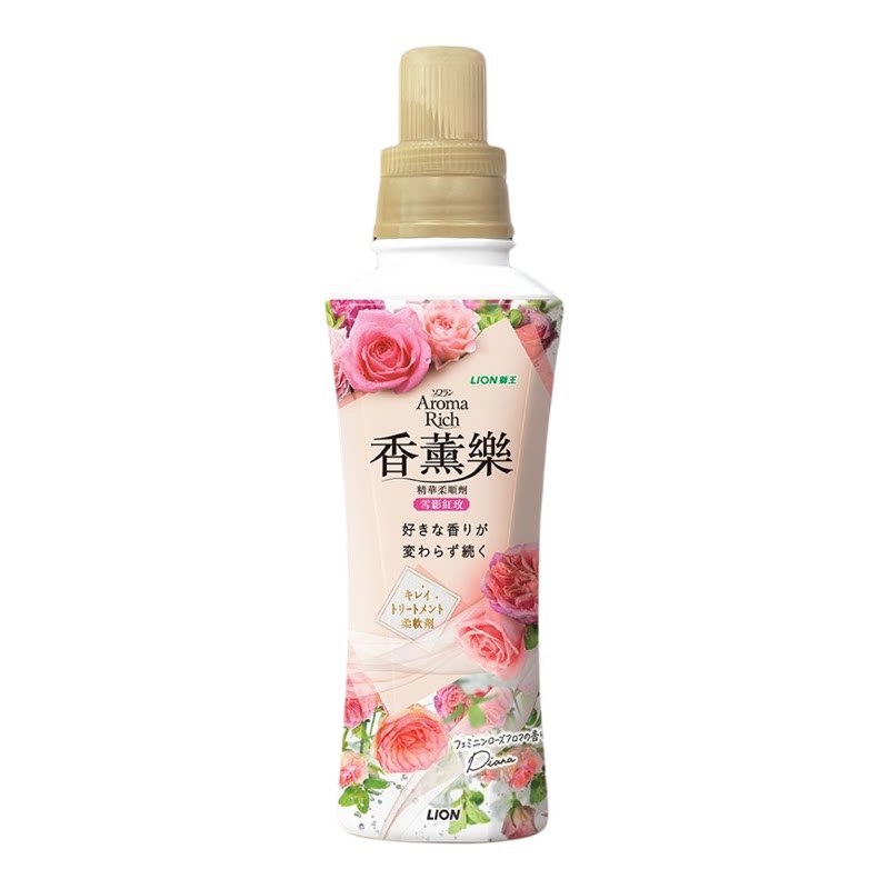 狮王香薰乐 精华柔顺剂雪影红玫超浓缩香水防静电预防汗味480毫升