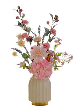《锦上添花》仿真花客厅电视柜