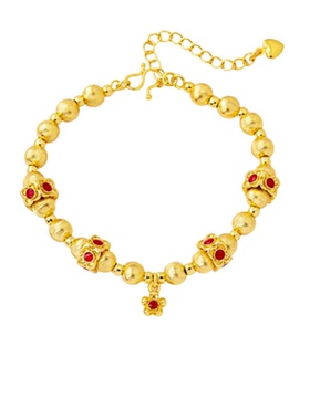 新中式古法沙金流苏手链女