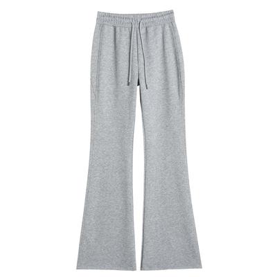 黑色运动裤女微喇叭卫裤马蹄裤子